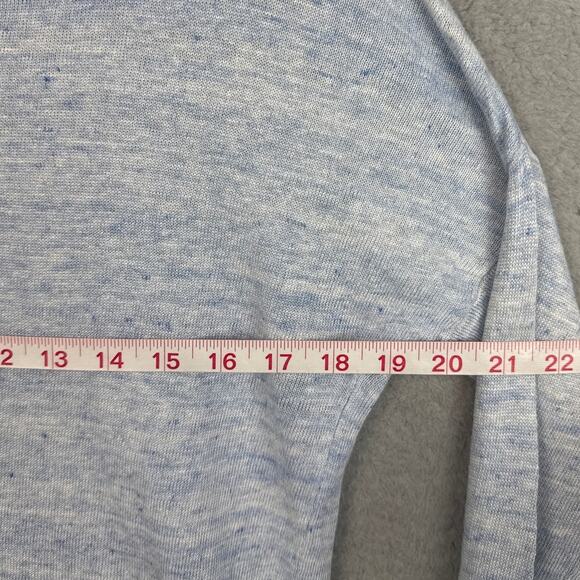 Patagonia Women's Linen Sweater Heather Sky Blue Crew Neck Size XS Layering Fall - Picture 3 of 8